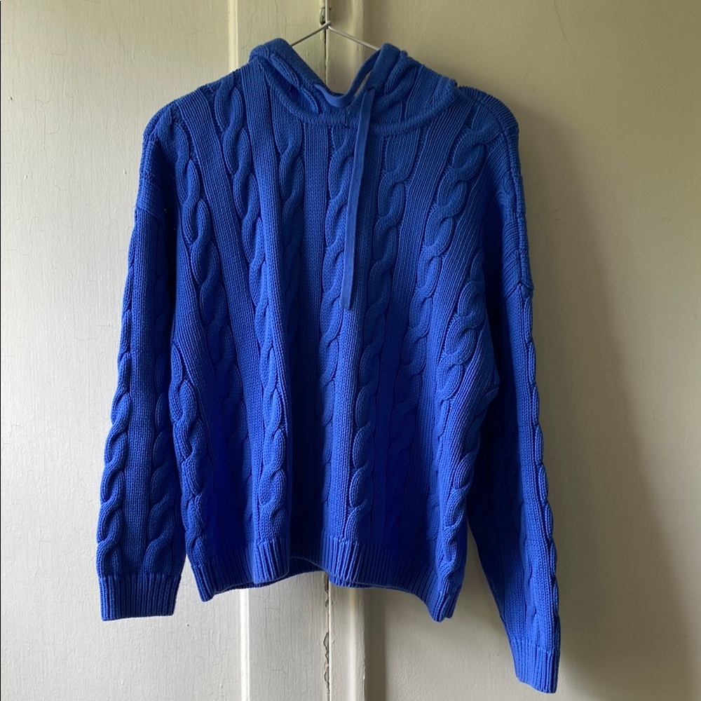 Ralph Lauren Blue Cable Knit Women’s Sweater
